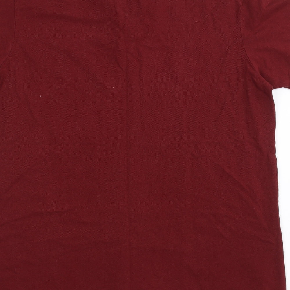 Umbro Mens Red Polo Size L