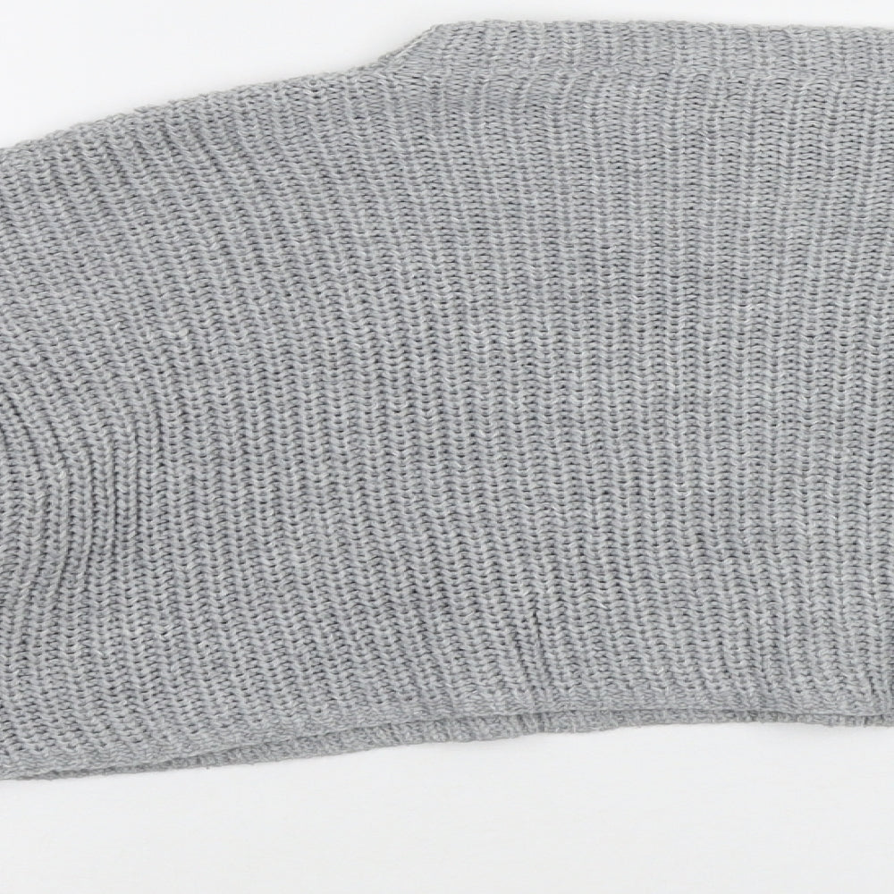 Missguided Womens Grey Pullover Jumper Size M