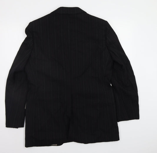 FRAME Mens Black Striped Jacket Blazer Size 42