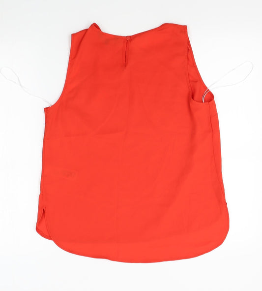 New Look Womens Red Basic Blouse Size 12