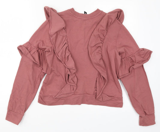 Influence Womens Pink Pullover Sweatshirt Size 8