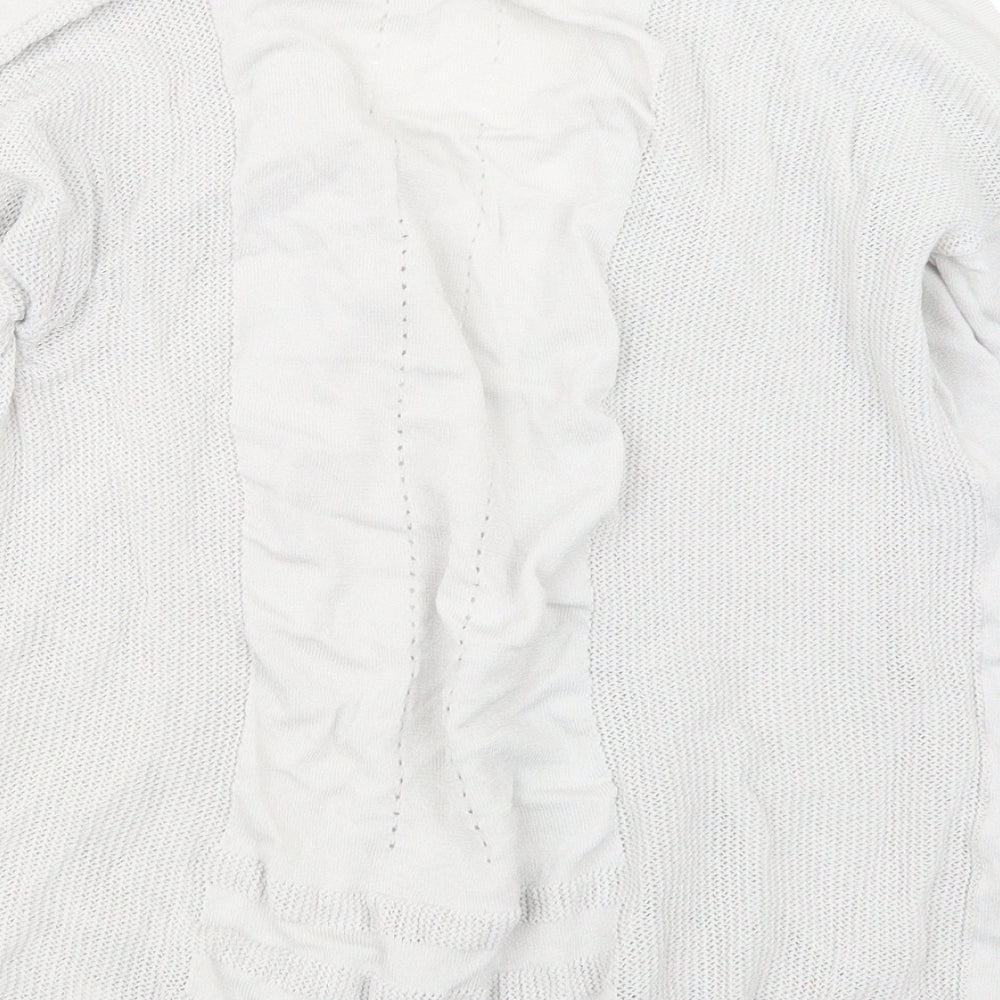 TU Womens Grey Knit Cardigan Jumper Size 12