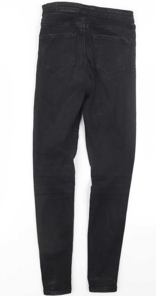 Denim Co. Womens Black Denim Straight Jeans Size 10 L29 in