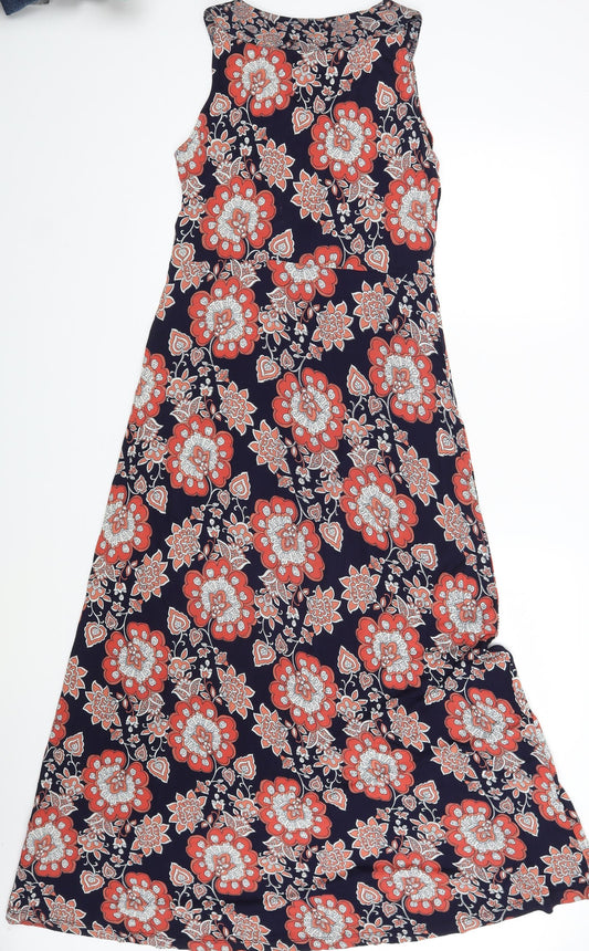 Rocha John Rocha Womens Multicoloured Floral A-Line Size 8