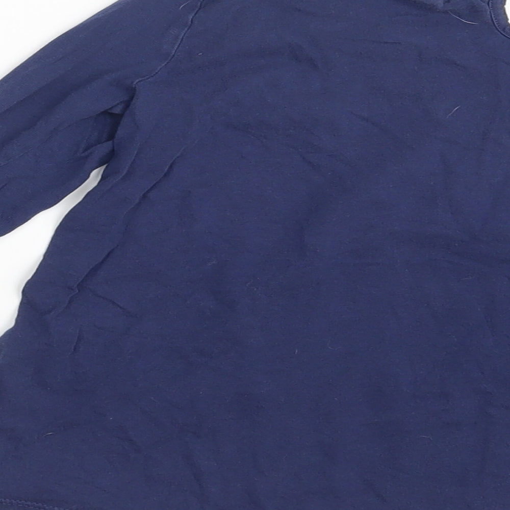 L.O.G.G Girls Blue Basic T-Shirt Size 6-7 Years