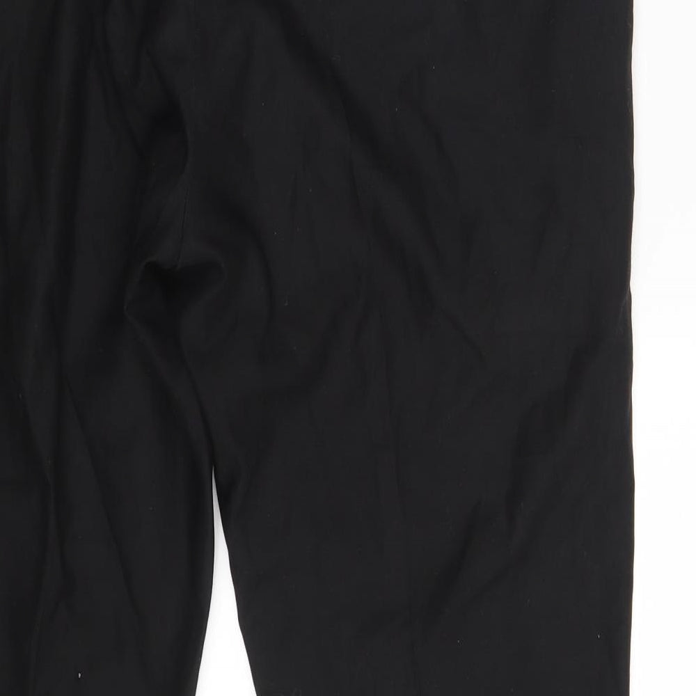 Preworn Womens Black Trousers Size 38 in L28 in