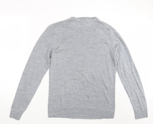 Cedar Wood State Mens Grey Pullover Sweatshirt Size L