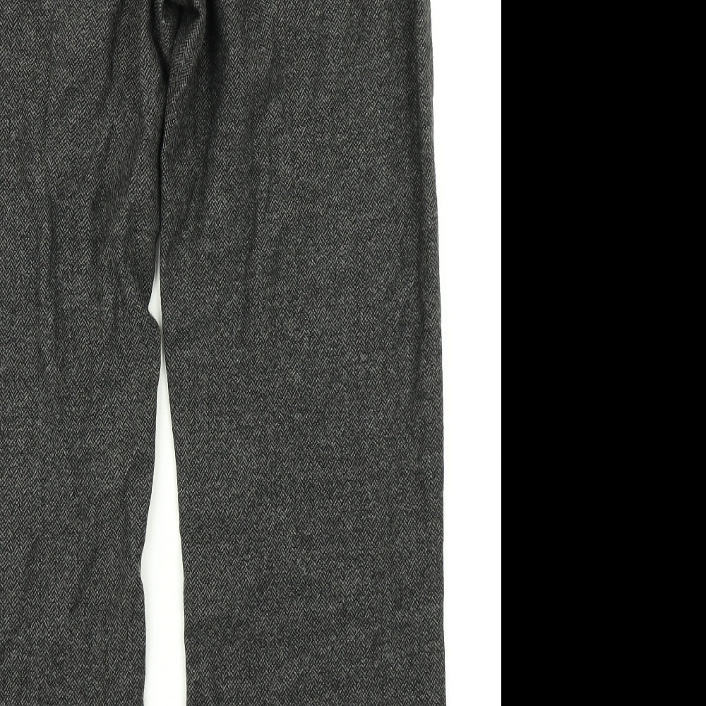 Preworn Womens Grey Herringbone Dress Pants Trousers Size 34 in L28 in
