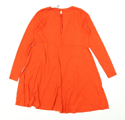 ASOS Womens Orange Fit & Flare Size 12