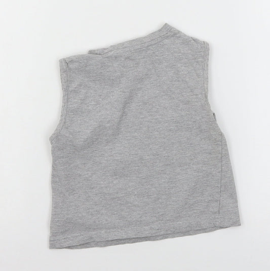 Matalan Boys Grey Jersey Basic Tank Size 3 Years - Ride the surf