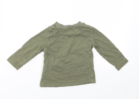 Primark Boys Green Basic T-Shirt Size 9-12 Months