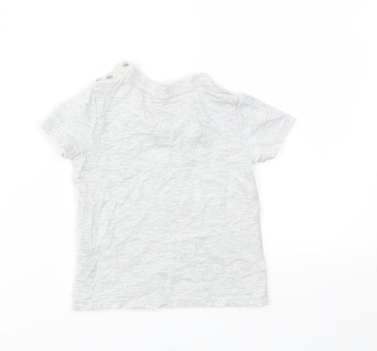 TU Boys Grey Basic T-Shirt Size 9-12 Months