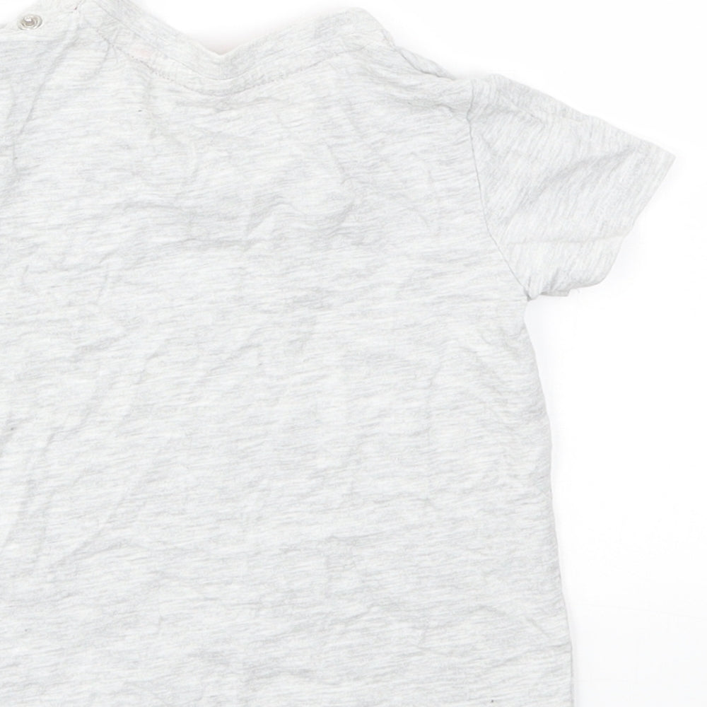 TU Boys Grey Basic T-Shirt Size 9-12 Months
