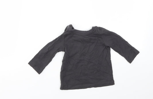 Matalan Boys Grey Basic T-Shirt Size 3-6 Months