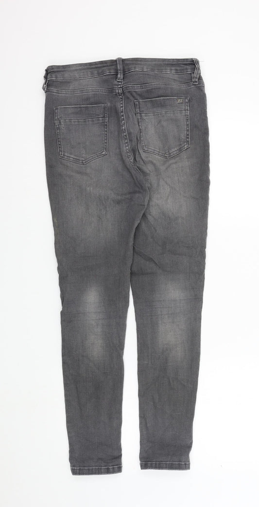 F&F Womens Grey Skinny Jeans Size 12 L28 in