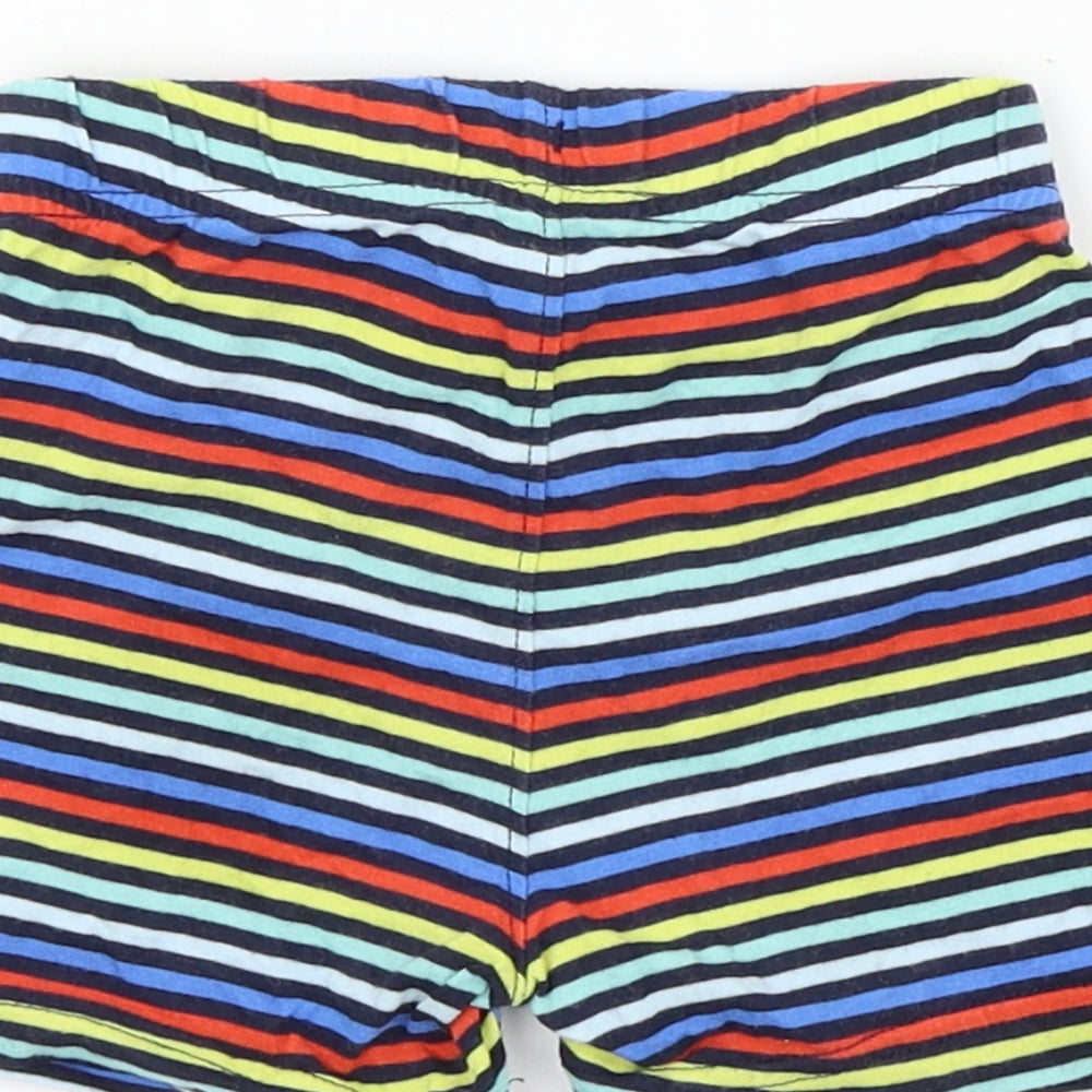 Brand and care label for Gap Multicoloured Striped Jogger Trousers, size 12-18, Months