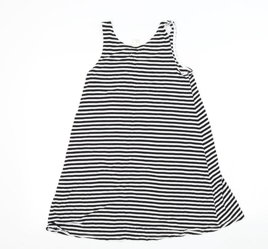 H&M Womens Black Striped Basic T-Shirt Size XS
