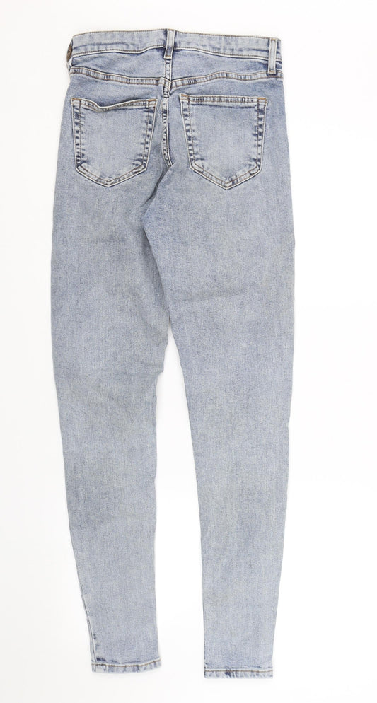 Topsho[ Womens Blue Denim Skinny Jeans Size 26 L27 in