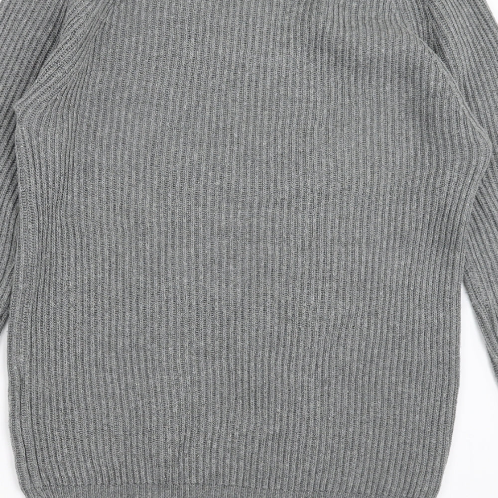 ASOS Mens Grey Knit Pullover Jumper Size M