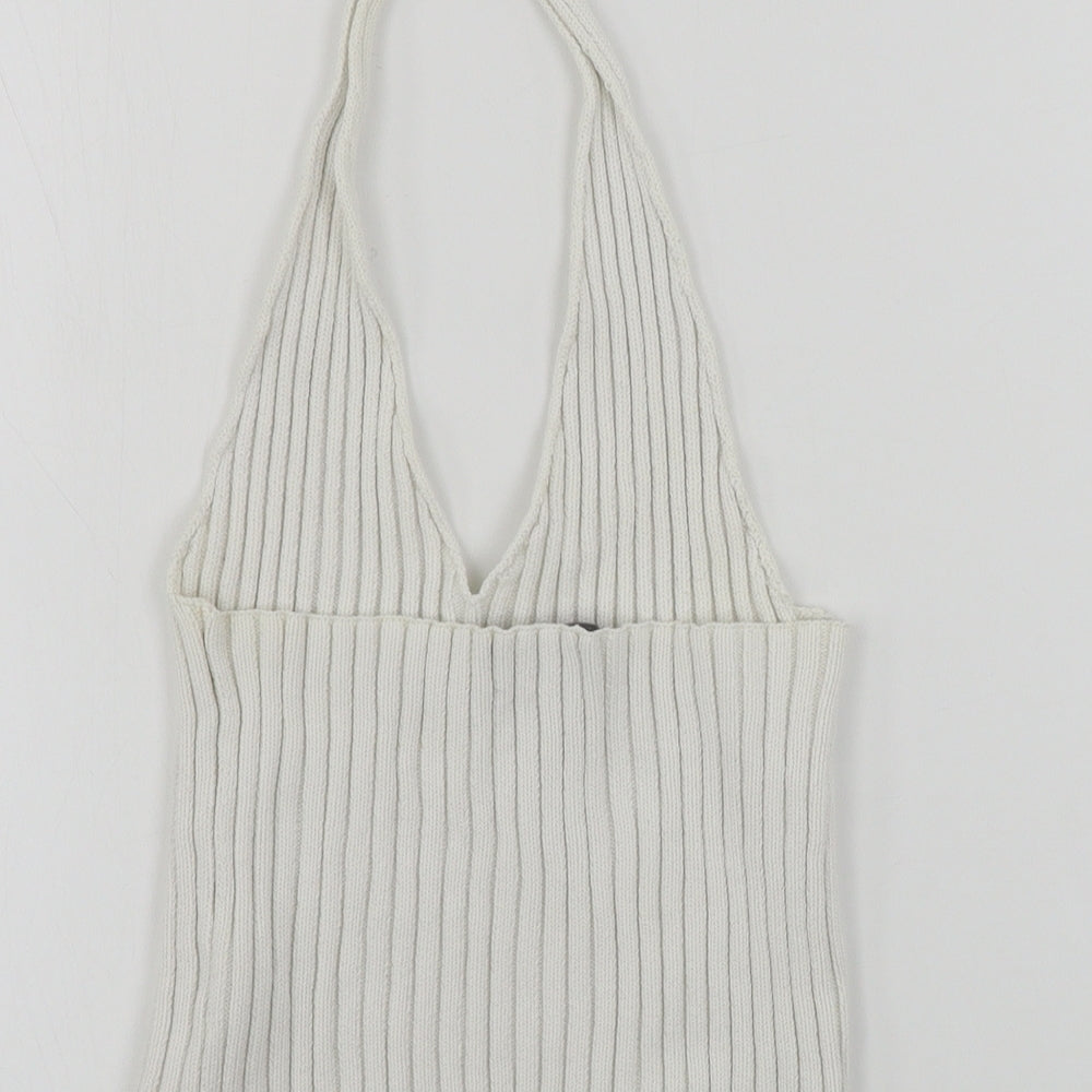 FOREVER 21 Womens White Basic T-Shirt Size S