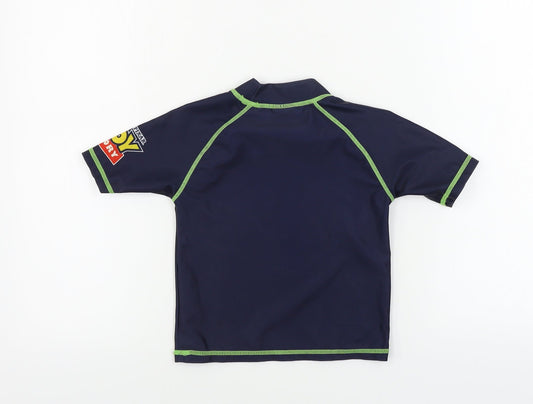 Disney Toy Story Boys Blue Basic T-Shirt Size 4-5 Years - Dinasour Print