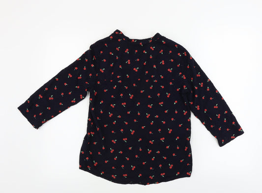Marks and Spencer Womens Blue Basic Blouse Size 8