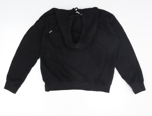 H&M Womens Black Henley Hoodie Size XS