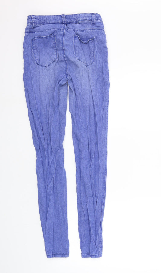 deniem co Womens Blue Skinny Jeans Size 12 L29 in