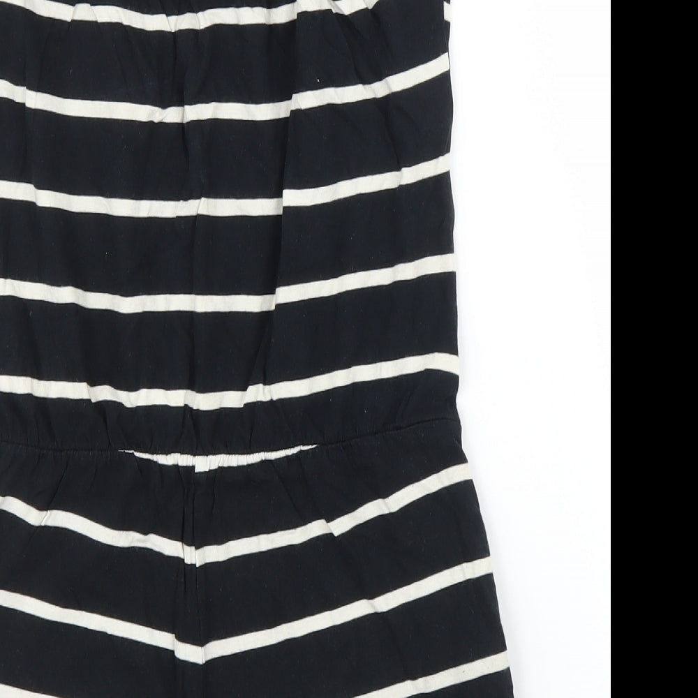 Topshop Womens Blue Striped Romper One-Piece Size 10