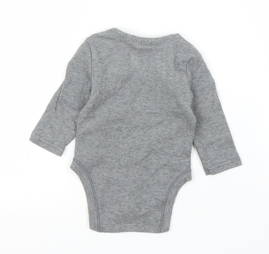 Primark Boys Grey Babygrow One-Piece Size 0-3 Months - Disney, Mickey Mouse