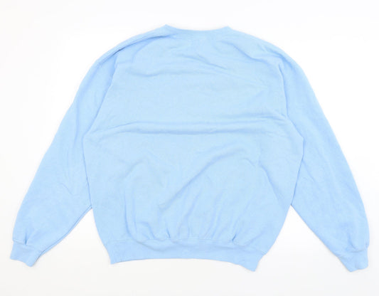 Fruit of the Loom Mens Blue Pullover Jumper Size XL