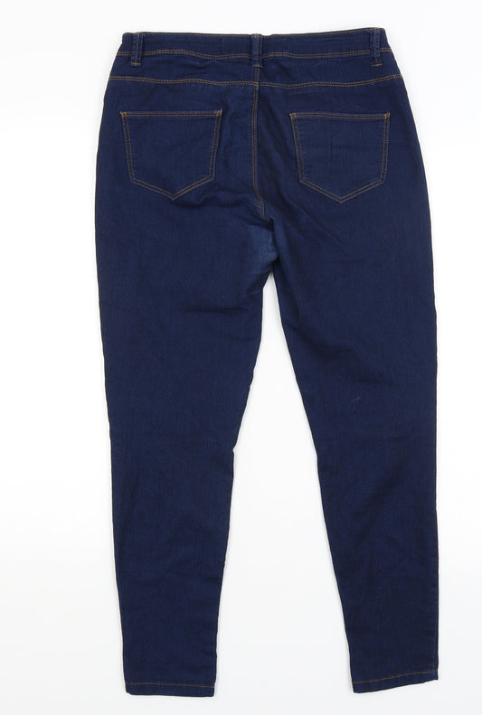 Denim Co Womens Blue Skinny Jeans Size 10 L25 in