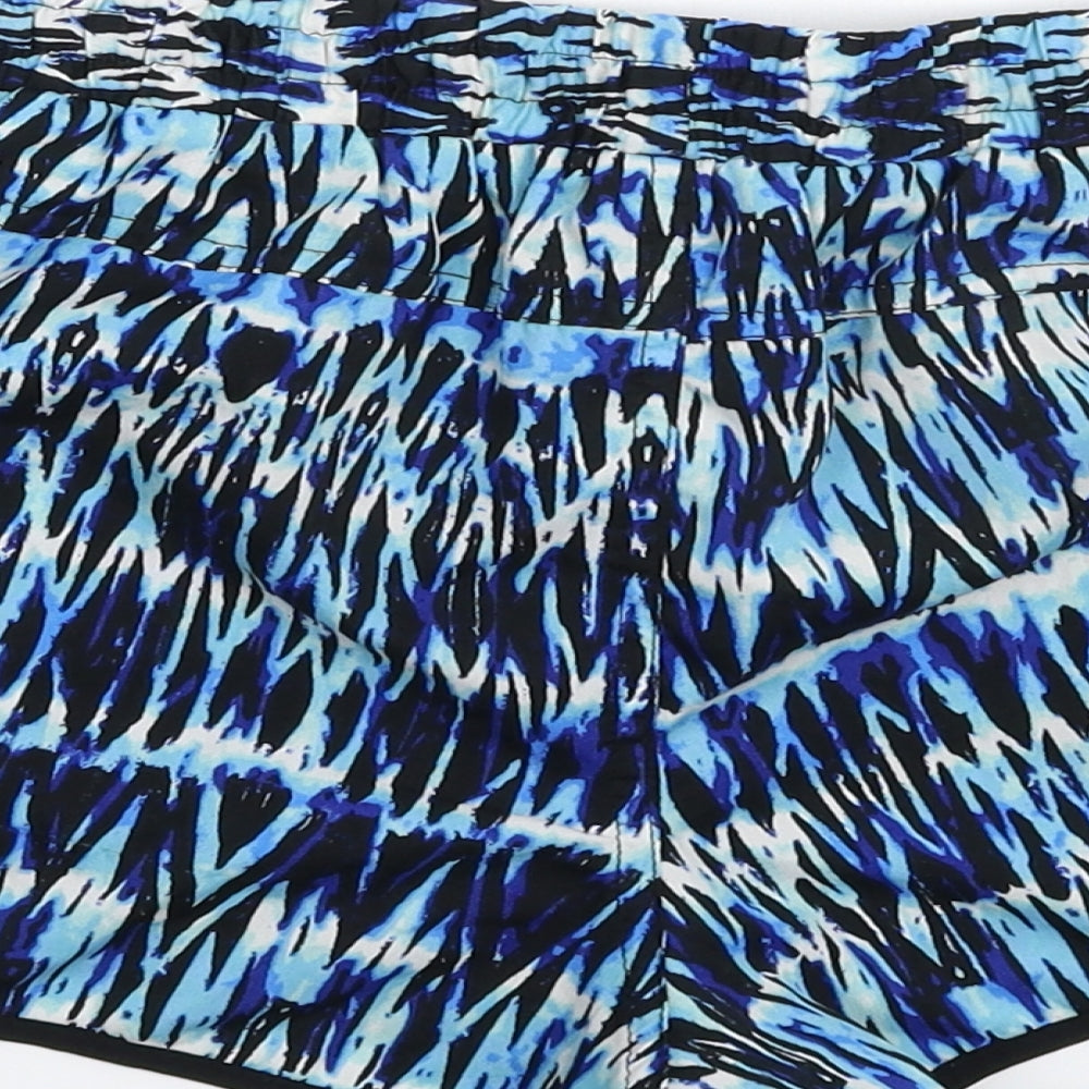 Denim & Co. Womens Multicoloured Geometric Hot Pants Shorts Size 8