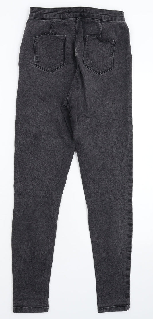 Dorothy Perkins Womens Grey Denim Jegging Jeans Size 8 L28 in