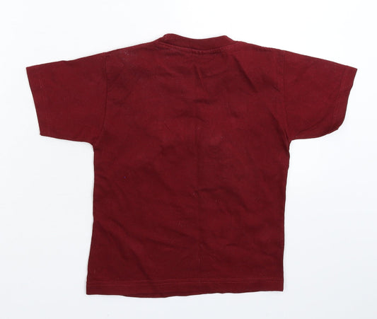 Tropical World Boys Brown Basic T-Shirt Size 6 Years