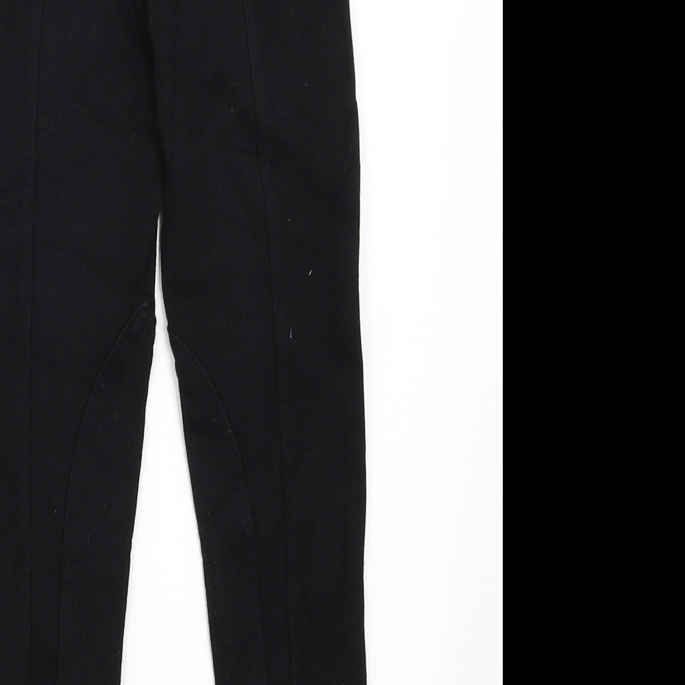 DECATHLON Girls Black Capri Trousers Size 6 Years