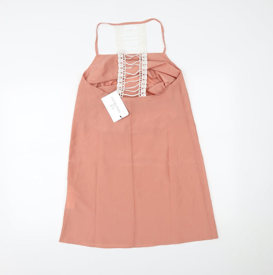 MISS TRUTH Womens Pink Slip Dress Size 8