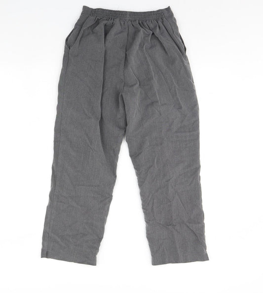 BASSINI Boys Grey Dress Pants Trousers Size 14 Years