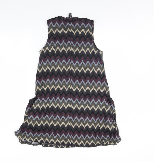 Izabel Womens Purple Geometric Mini Size 8