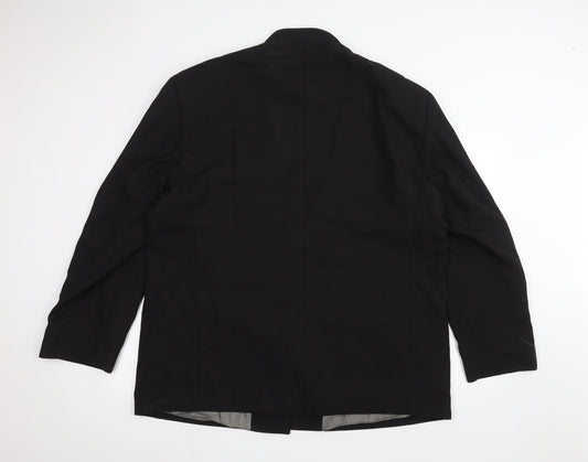 Shortes London Mens Black Jacket Suit Jacket Size 40
