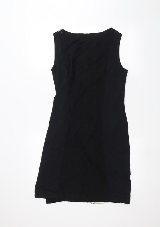 Cream Womens Black A-Line Size S