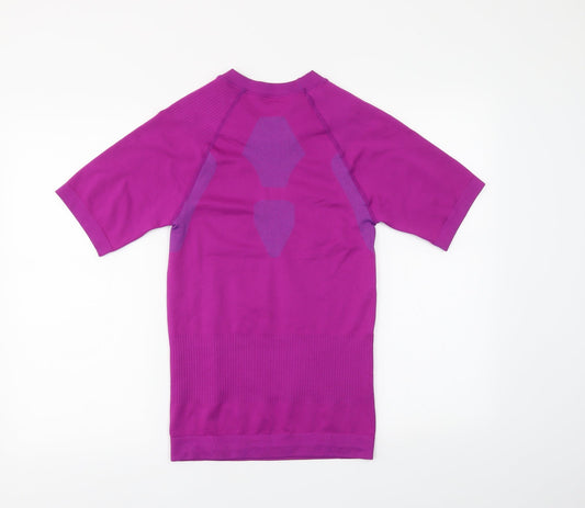 Preworn Womens Purple Basic T-Shirt Size L