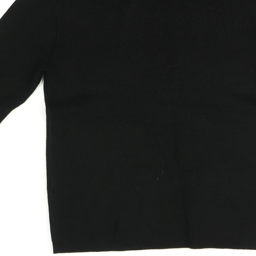 Oasis Womens Black Pullover Jumper Size S