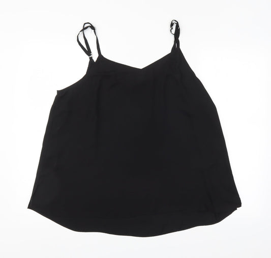 Preworn Womens Black Basic Blouse Size 20