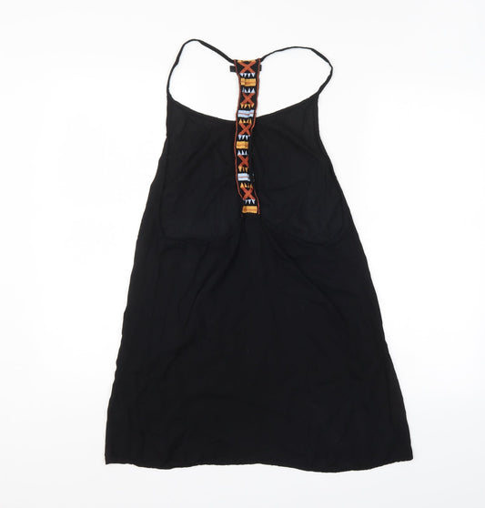 Boohoo Womens Black Basic Tank Size 8