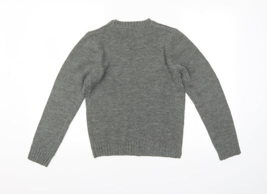 Abcd R Boys Grey Pullover Jumper Size 12 Years