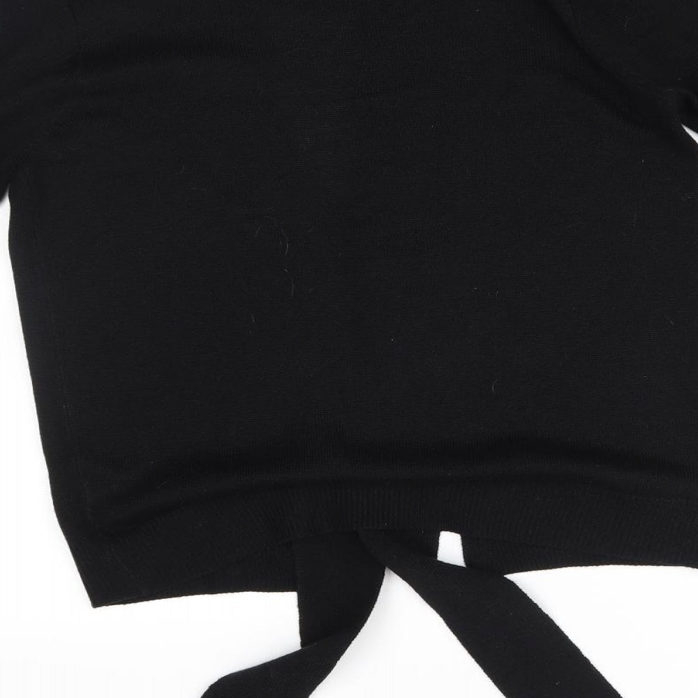 Papaya Womens Black Cardigan Jumper Size S