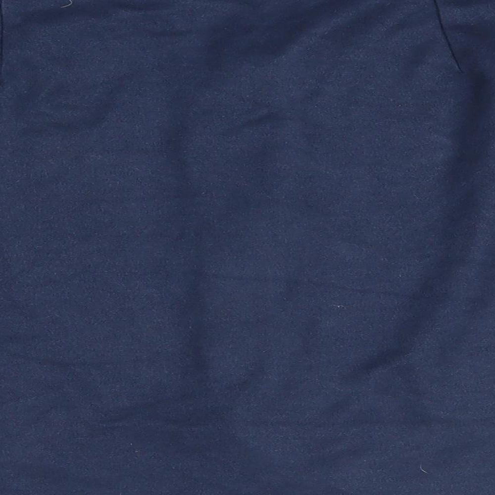VERO MODA Womens Blue A-Line Skirt Size L