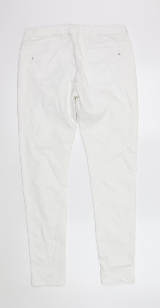 denim co Womens White Jegging Jeans Size 12 L29 in -