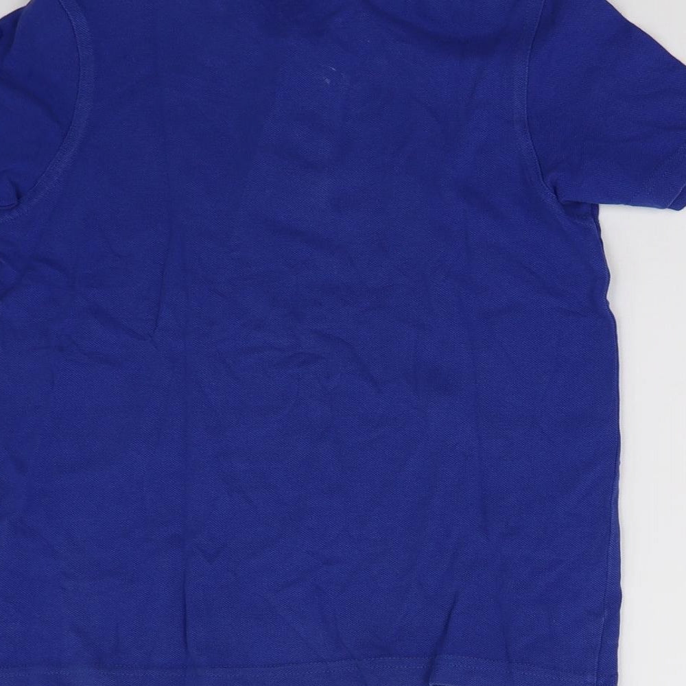 George Boys Blue Basic Polo Size 7-8 Years